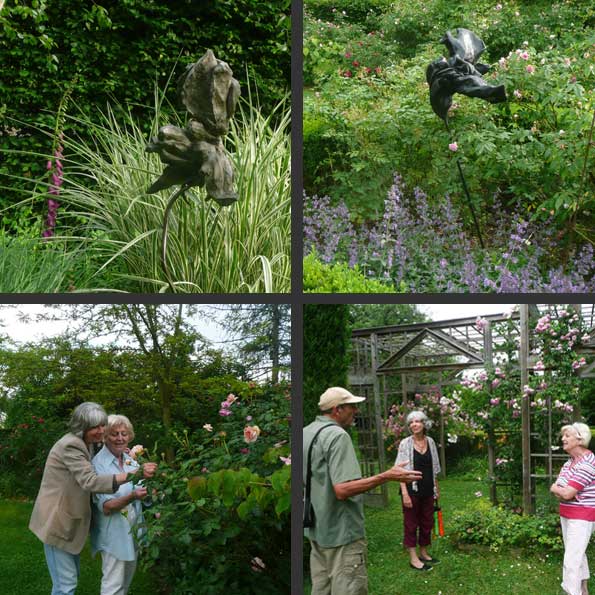 Des fleurs sculpt&eacute;es