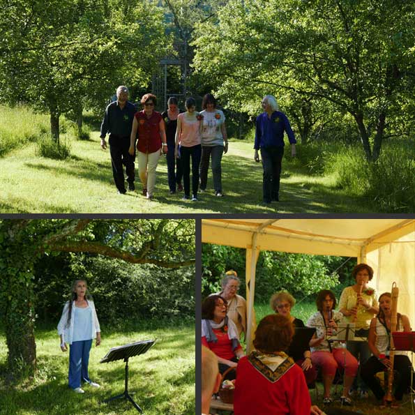 Musiciens au jardin